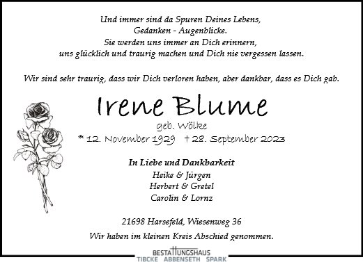 Irene Blume