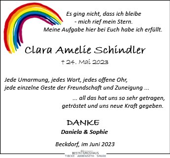 Clara Amelie Schindler
