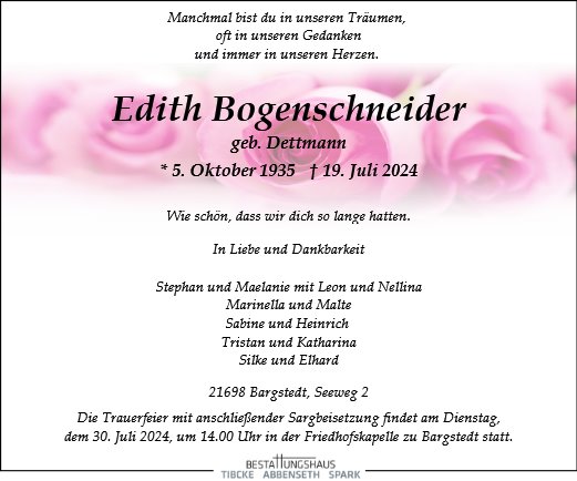 Edith Bogenschneider