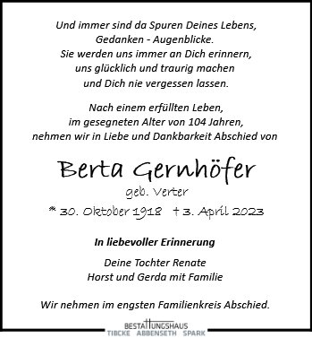 Berta Gernhöfer