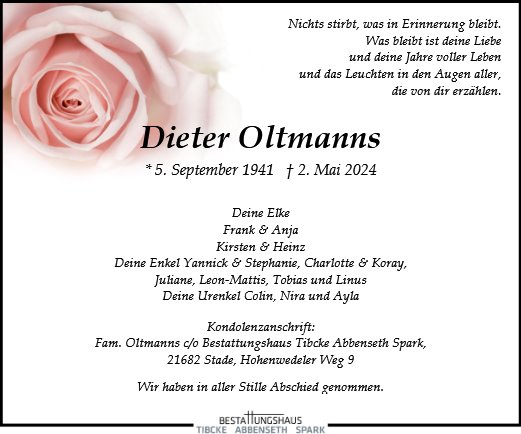 Dieter Oltmanns