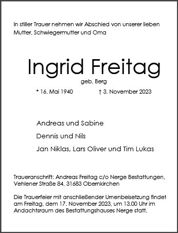 Ingrid Freitag