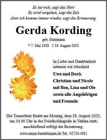 Gerda Kording