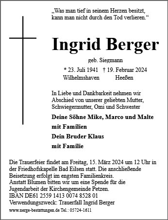 Ingrid Berger