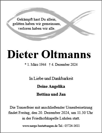 Dieter Oltmanns