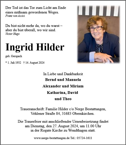 Ingrid Hilder