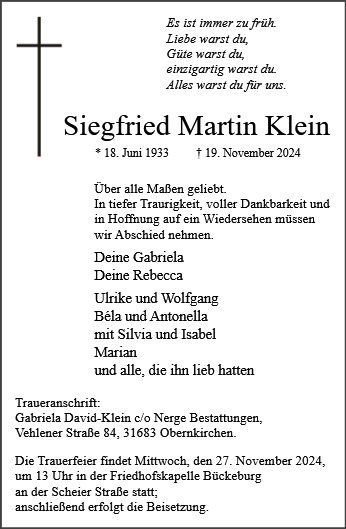 Siegfried Klein