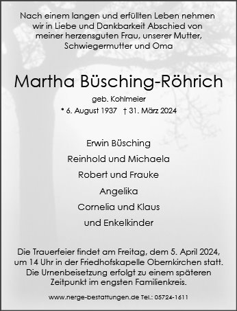 Martha Büsching-Röhrich