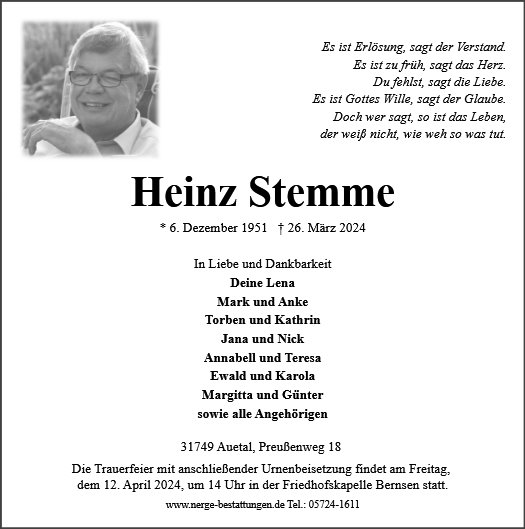 Heinz Stemme