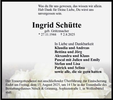 Ingrid Schütte