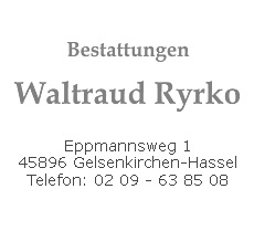 Bestattungen Waltraud Ryrko
