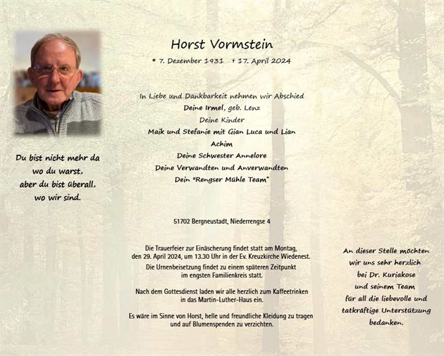 Horst Vormstein