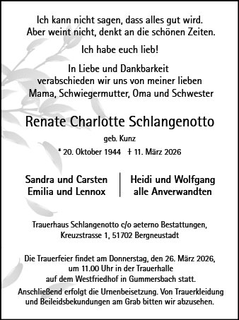Renate Charlotte Schlangenotto