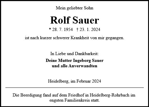 Rolf Sauer