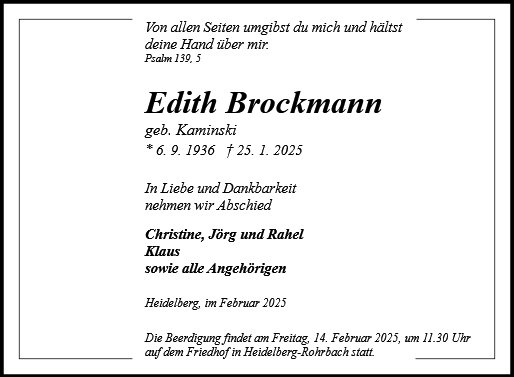 Edith Brockmann