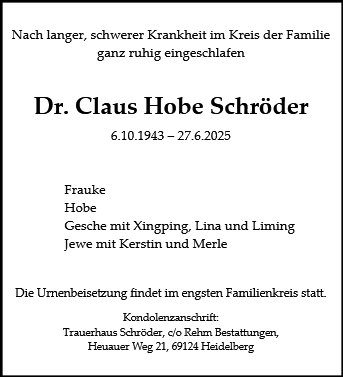 Claus Hobe Schröder