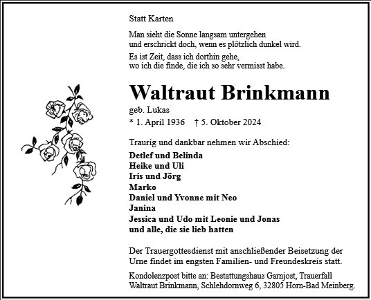 Waltraut Brinkmann