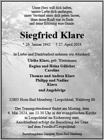 Siegfried Klare