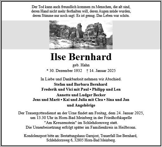 Ilse Bernhard