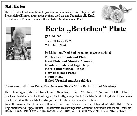 Berta Plate