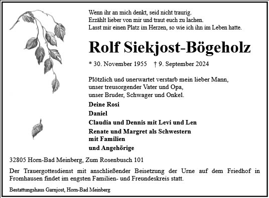 Rolf Siekjost-Bögeholz