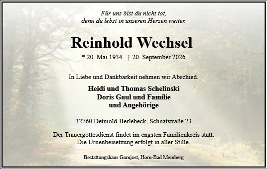 Reinhold Wechsel 