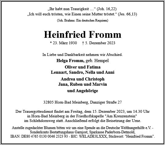 Heinfried Fromm