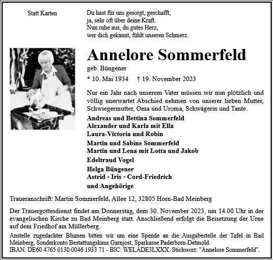 Annelore Sommerfeld