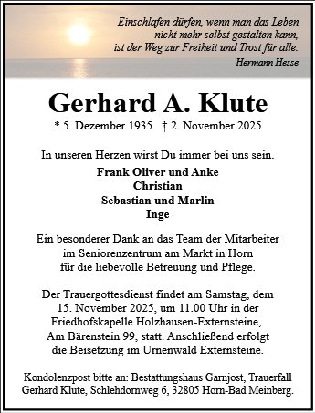Gerhard Klute