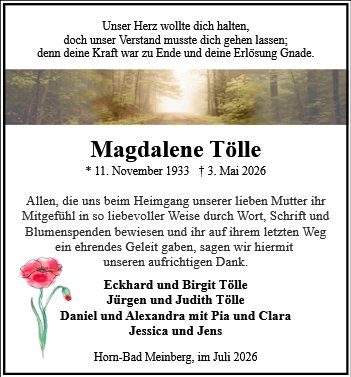 Magdalene Tölle
