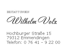 Bestattungsinstitut Wilhelm Volz