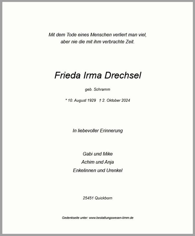 Irma Drechsel