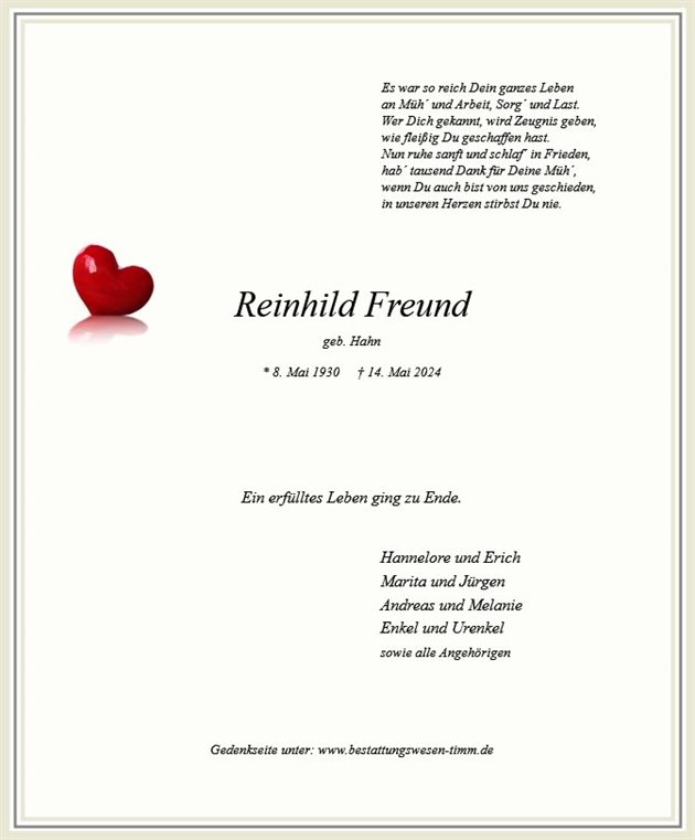 Reinhild Freund