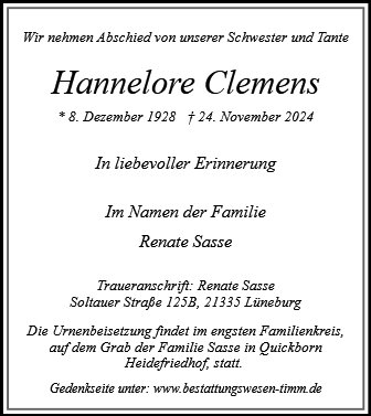 Hannelore Clemens