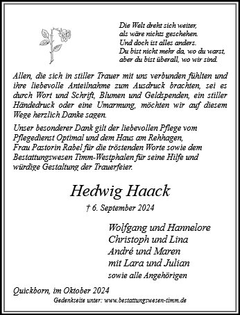 Hedwig Haack