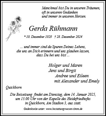 Gerda Rühmann