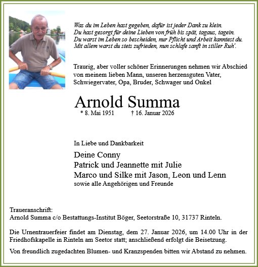 Arnold Summa
