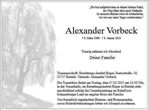 Alexander Vorbeck