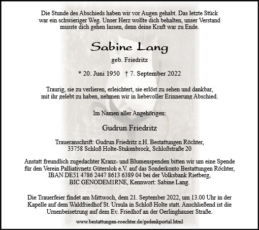 Sabine Lang