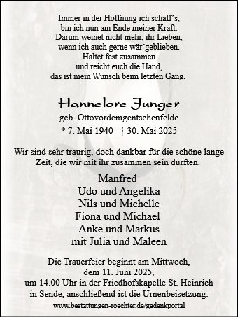 Hannelore Junger