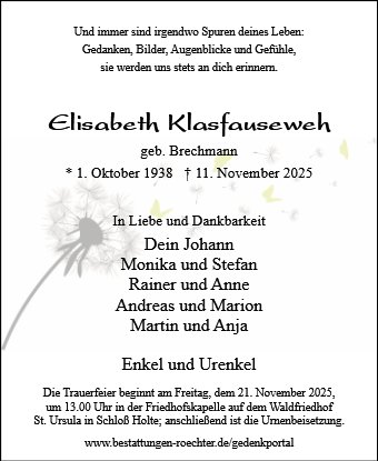 Elisabeth Klasfauseweh