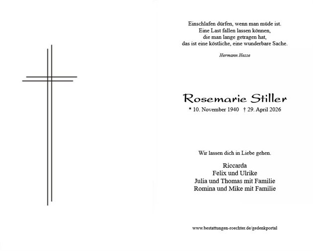 Rosemarie Stiller