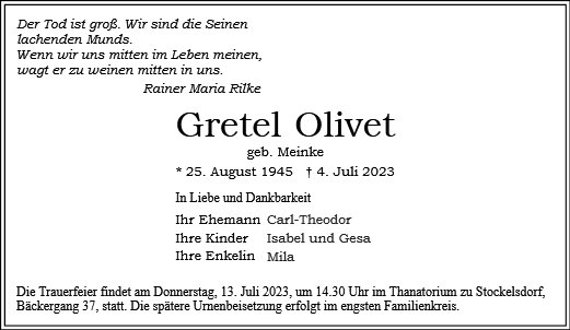 Gretel Olivet