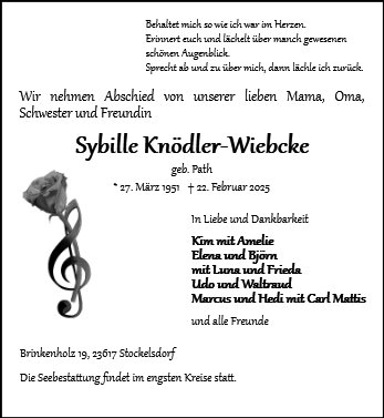 Sybille Knödler-Wiebcke