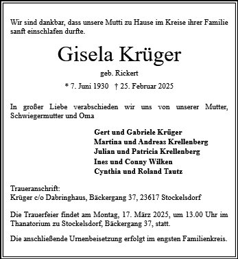 Gisela Krüger