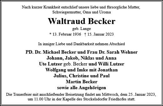 Waltraud Becker