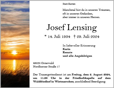 Josef Lensing