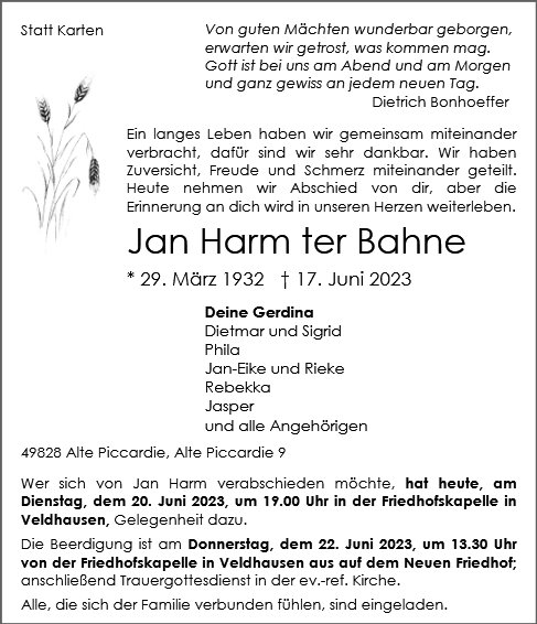 Jan Harm ter Bahne