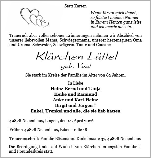 Klärchen Lüttel