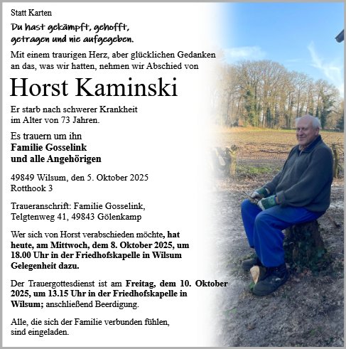 Horst Kaminski